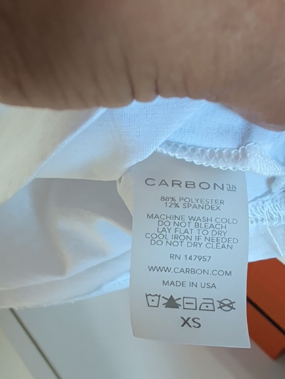 Carbon38 White Short-Sleeve Crew Tee - Picture 2 of 3